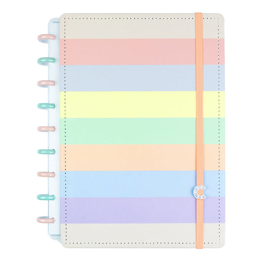 Caderno Inteligente Arco-Íris Pastel Médio