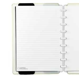 Caderno Inteligente Amarelo Pastel Médio Interior
