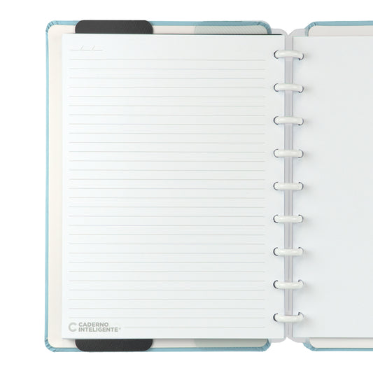 Caderno Inteligente Azul Pastel Médio