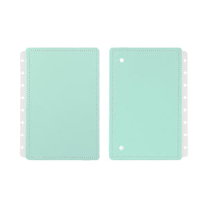 Capa e contracapa para Caderno Inteligente Verde Pastel A5