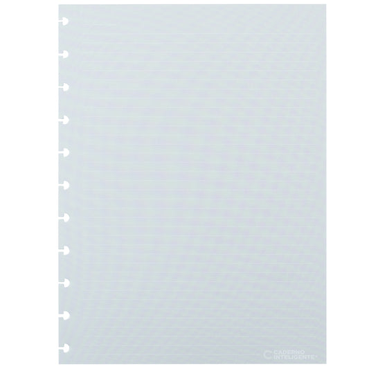 Folhas linhas brancas pautado 120g para Caderno Inteligente Grande Verso