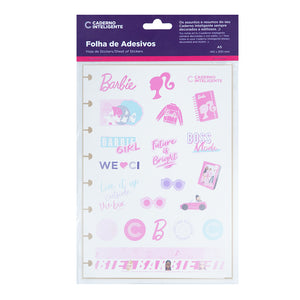Folha de Autocolantes BARBIE™ Pink A5 Embalagem Frente
