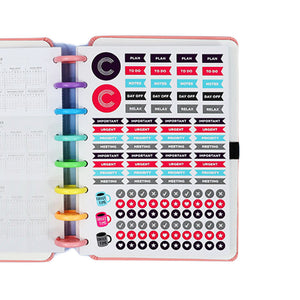 Agenda Permanente A5 Rainbow Rose Interior