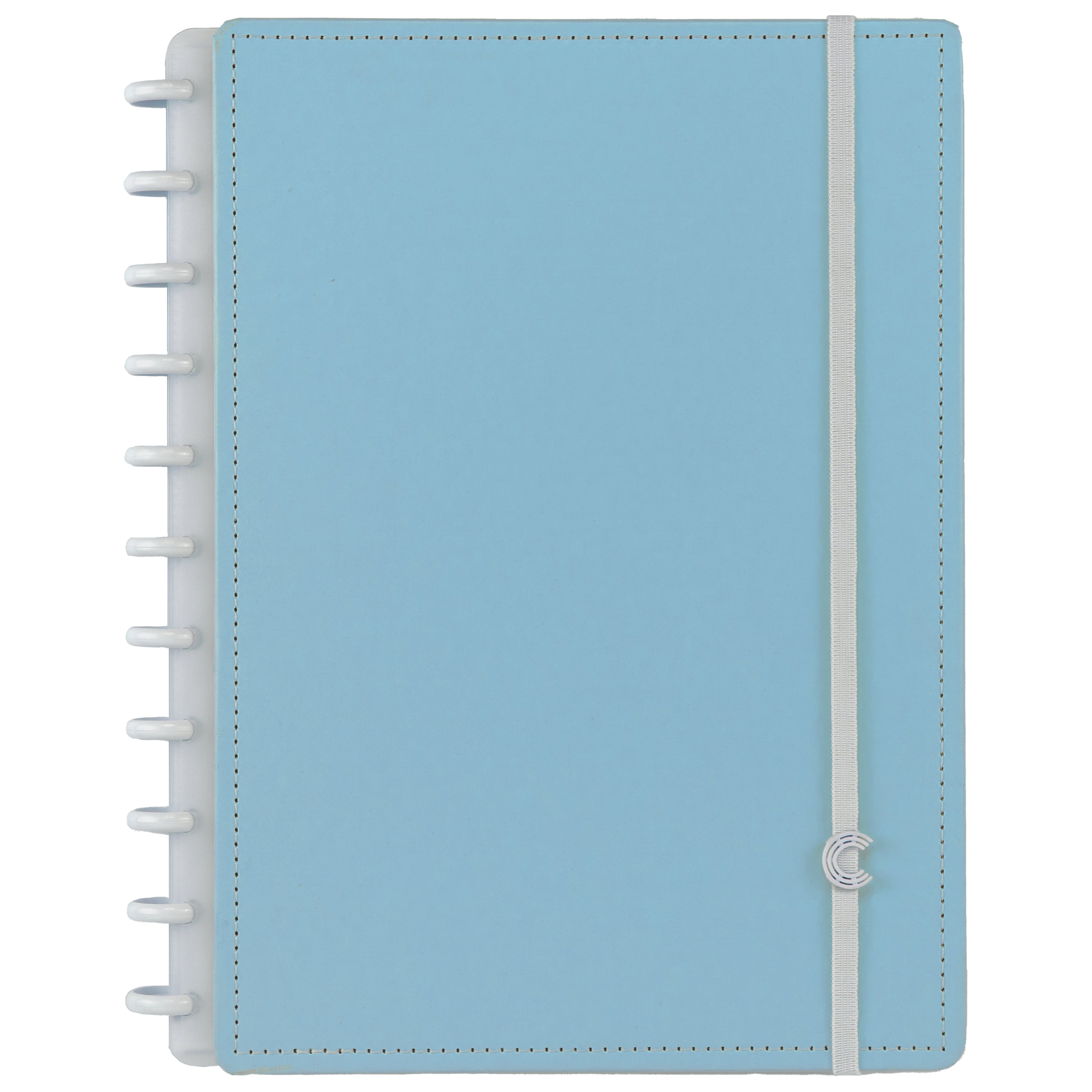 Caderno Inteligente Azul Pastel Grande Capa