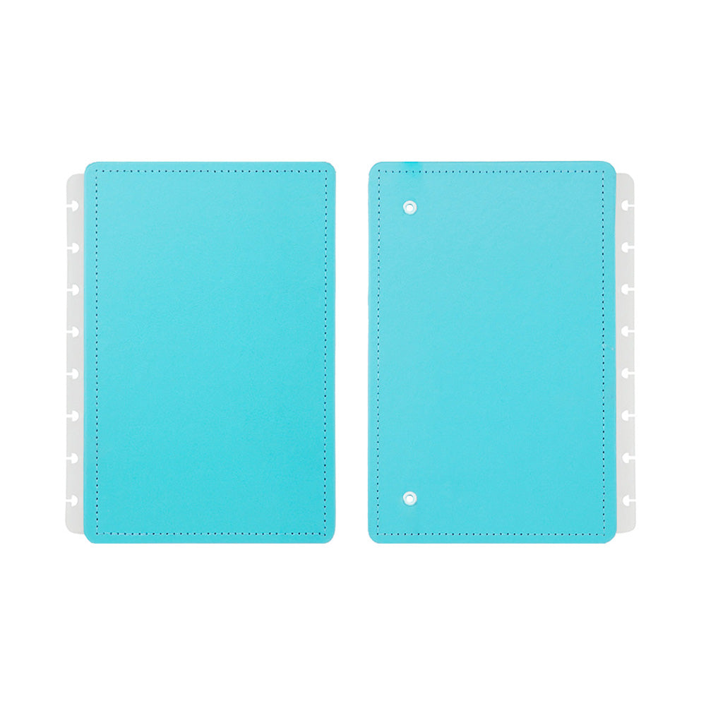 Capa e contracapa para Caderno Inteligente Azul Celeste A5