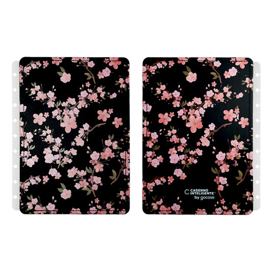 Capa e contracapa para Caderno Inteligente Classical Rose Black