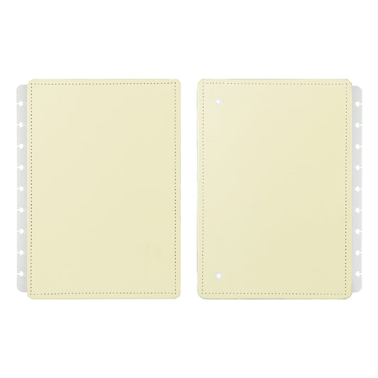 Capa e contracapa para Caderno Inteligente Amarelo Pastel