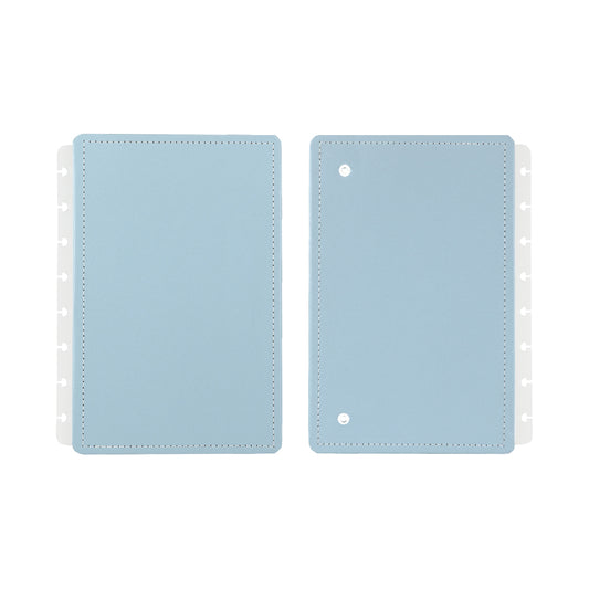 Capa e contracapa para Caderno Inteligente Azul Pastel