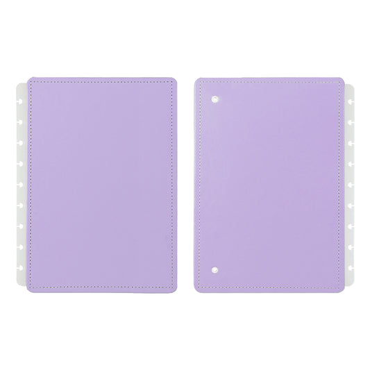 Capa e contracapa para Caderno Inteligente Lilás Pastel