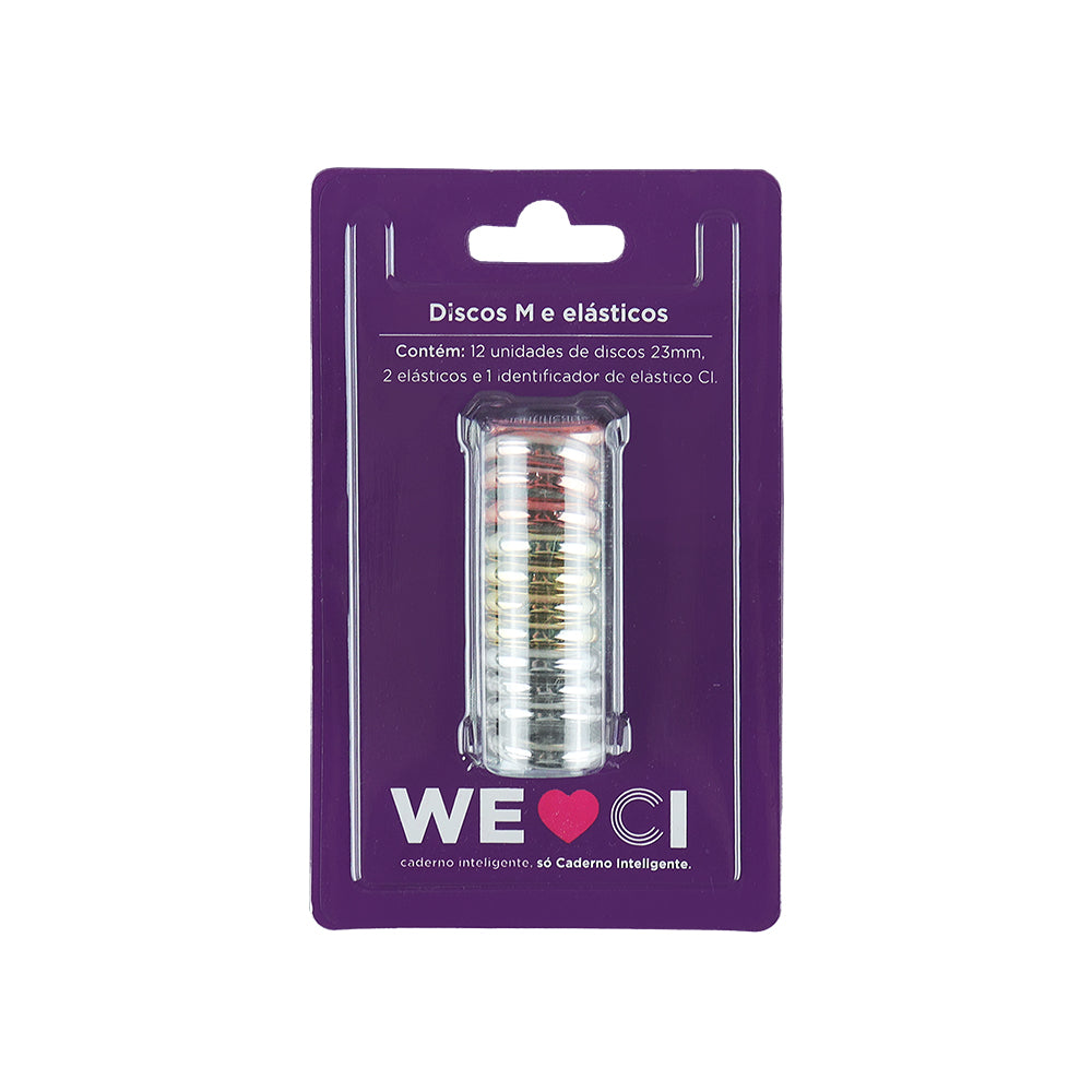 Discos e elástico Treasure para o Caderno Inteligente M Embalagem Frente