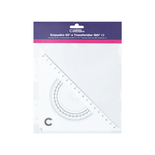 Esquadro e Transferidor do Caderno Inteligente