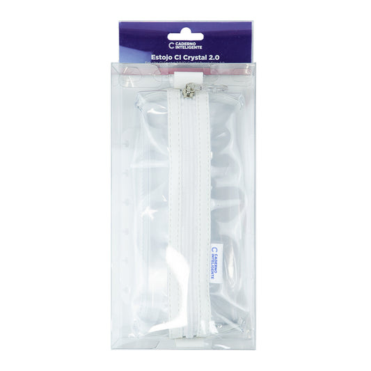 Estojo inteligente crystal 2.0 Branco Embalagem Frente