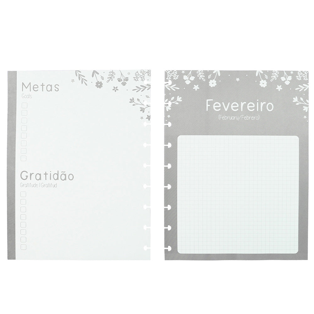 Recarga para Planner Caderno Inteligente by Sophia Martins Médio (Planner) Verso