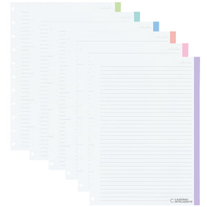 Folhas Pautadas Colorcode 90g para Caderno Inteligente Grande Interior