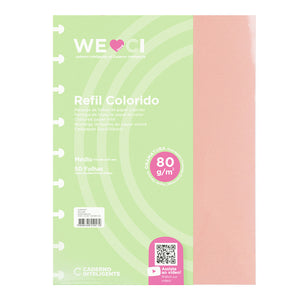 Folhas coloridas Médias para planner Caderno Inteligente Embalagem Frente