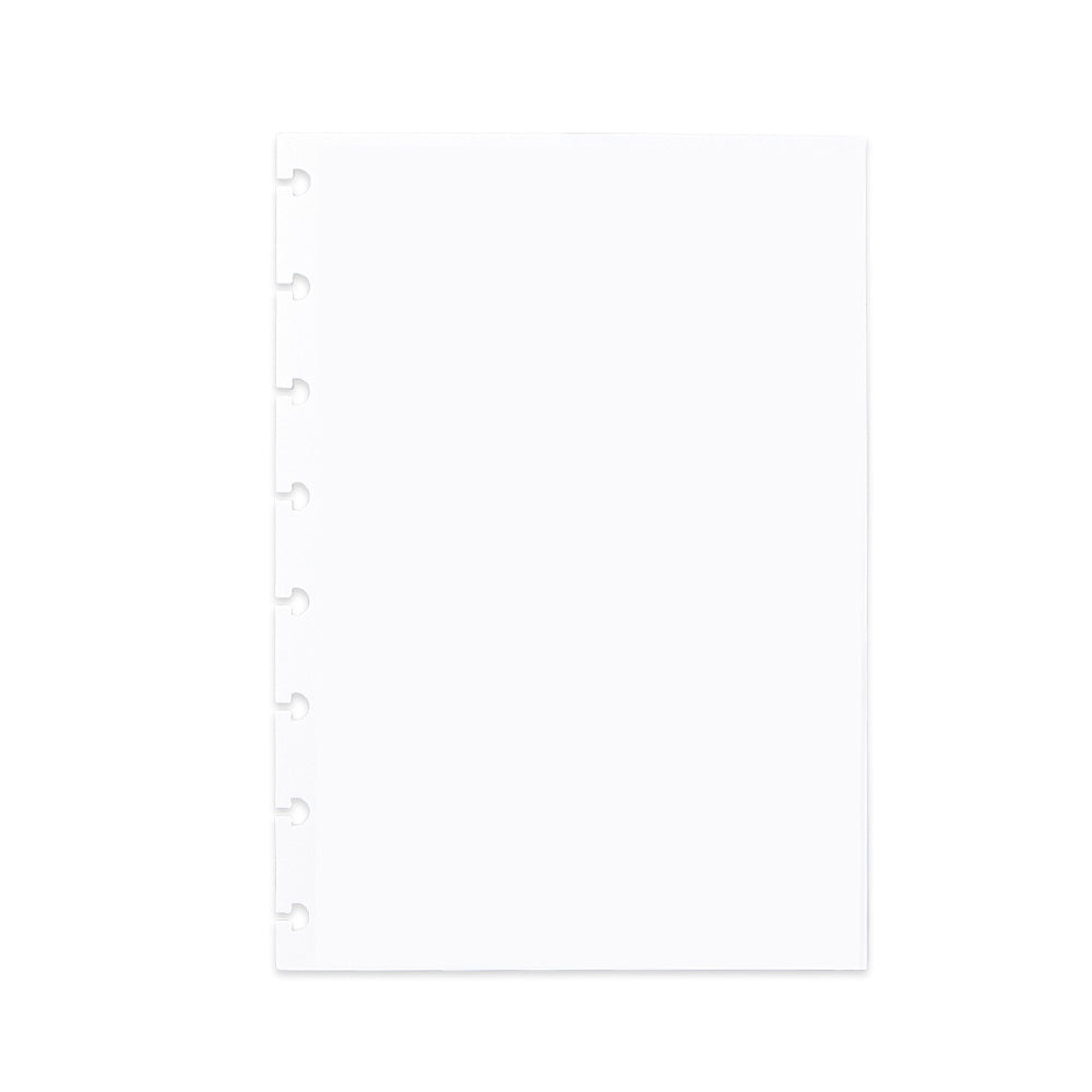 Folhas lisas brancas 90g para Caderno Inteligente A5 Verso