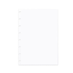 Folhas lisas brancas 90g para Caderno Inteligente A5 Verso