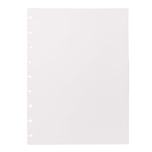 Folhas lisas brancas 120g para Caderno Inteligente Médio (Planner) Verso
