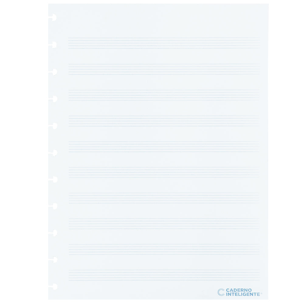 Folhas de música para Caderno Inteligente Grande Verso