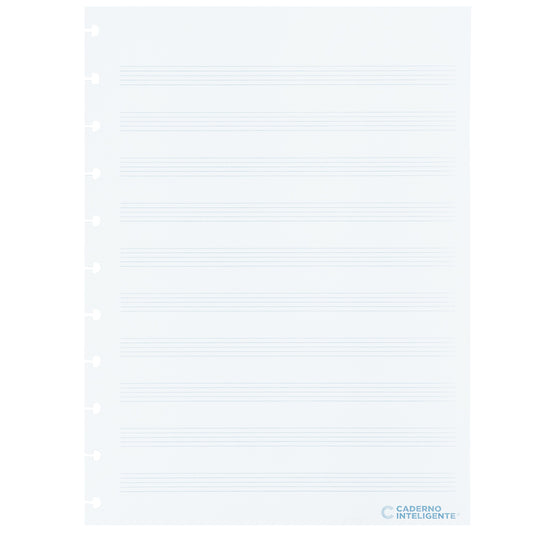 Folhas de música para Caderno Inteligente Grande Verso