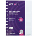 Folhas pautadas brancas 120g para Caderno Inteligente Grande Embalagem Frente