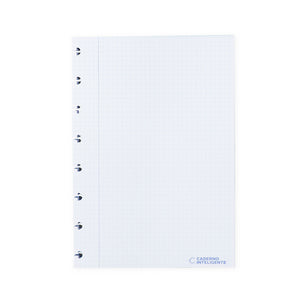 Folhas quadriculadas 4x4mm 90g para Caderno Inteligente A5 Verso