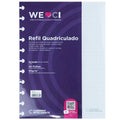 Folhas quadriculadas brancas 90g para Caderno Inteligente Grande Embalagem Frente