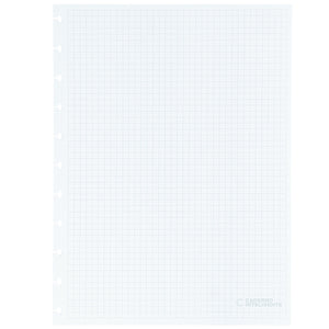 Folhas quadriculadas brancas 90g para Caderno Inteligente Grande Verso