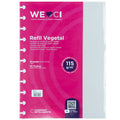 Folhas vegetal 115g para Caderno Inteligente Grande Embalagem Frente