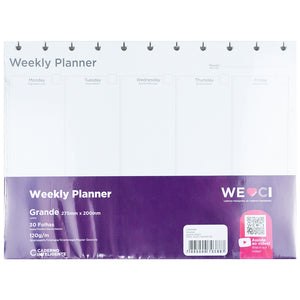 Folhas Weekly Planner 120g para My Frame Grande Embalagem Frente