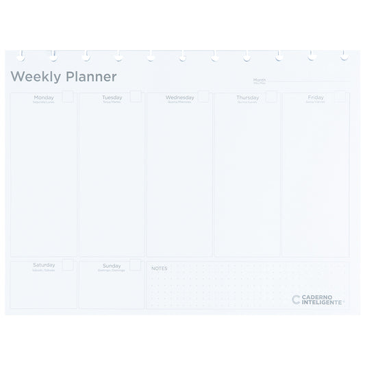 Folhas Weekly Planner 120g para My Frame Grande Verso