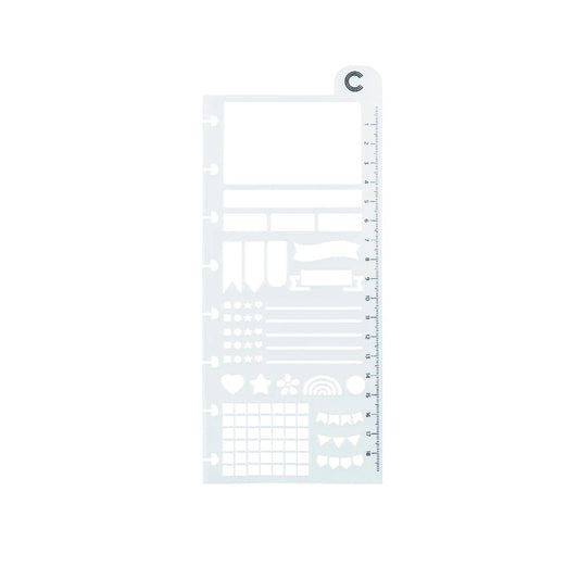 Régua Stencil para Caderno Inteligente