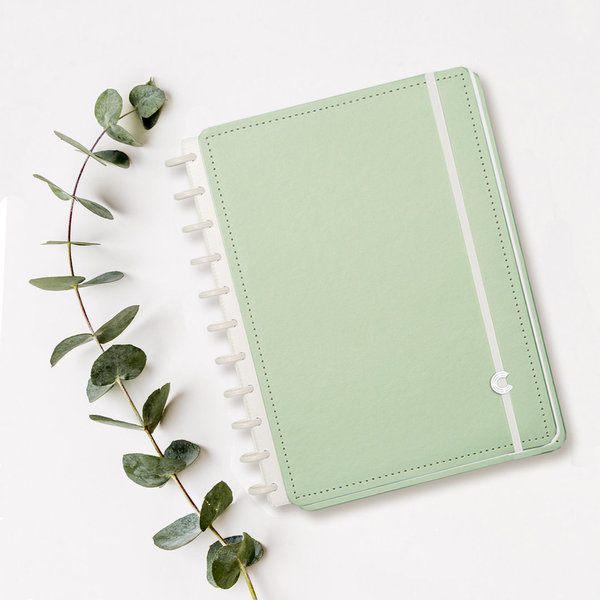 Caderno Inteligente Verde Pastel