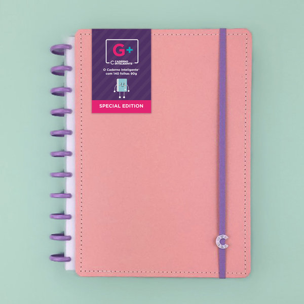 Caderno Inteligente G+ Grande ed. especial Rose Rosé pastel