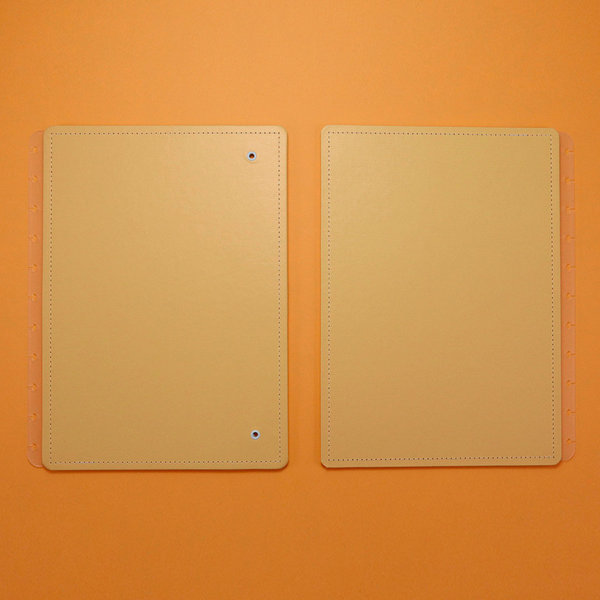 Portada y contraportada para Cuaderno Inteligente Naranja pastel