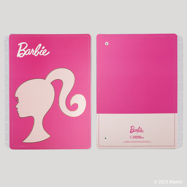 Capa e contracapa para Caderno Inteligente BARBIE™ Pink