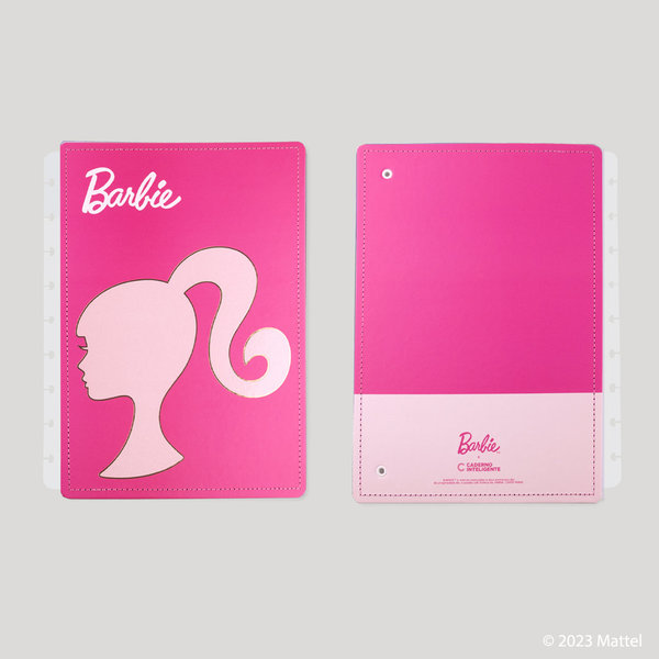 Capa e contracapa Média BARBIE™ Pink para planner do Caderno Inteligente